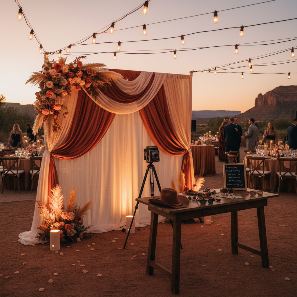 How to Match Your Photo Booth to Your Wedding Color Palette