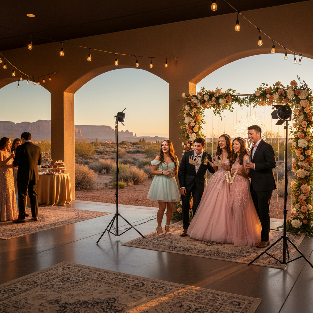 Quinceañera en Utah Por Qué un Photo Booth Es Esencial