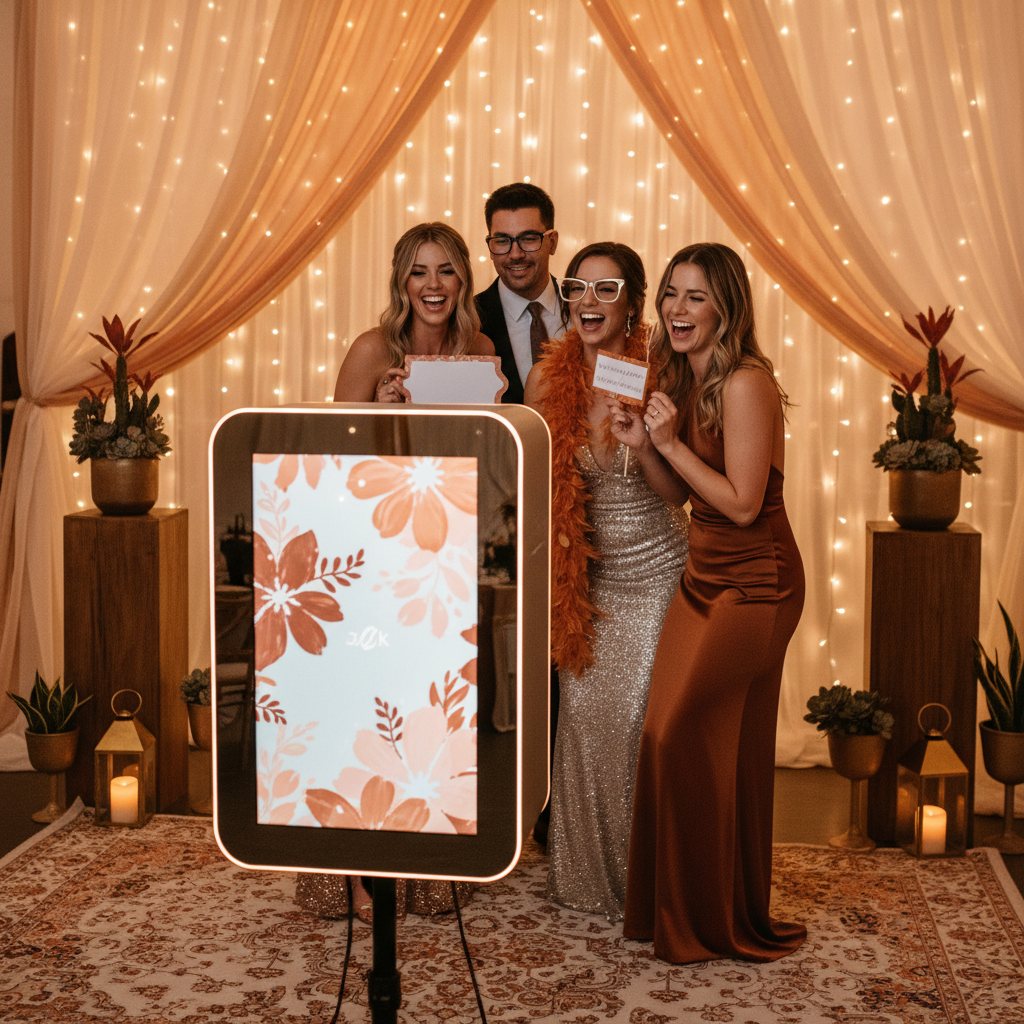 The Beauty Mirror Booth: Compact Elegance for Intimate Events in Logan
