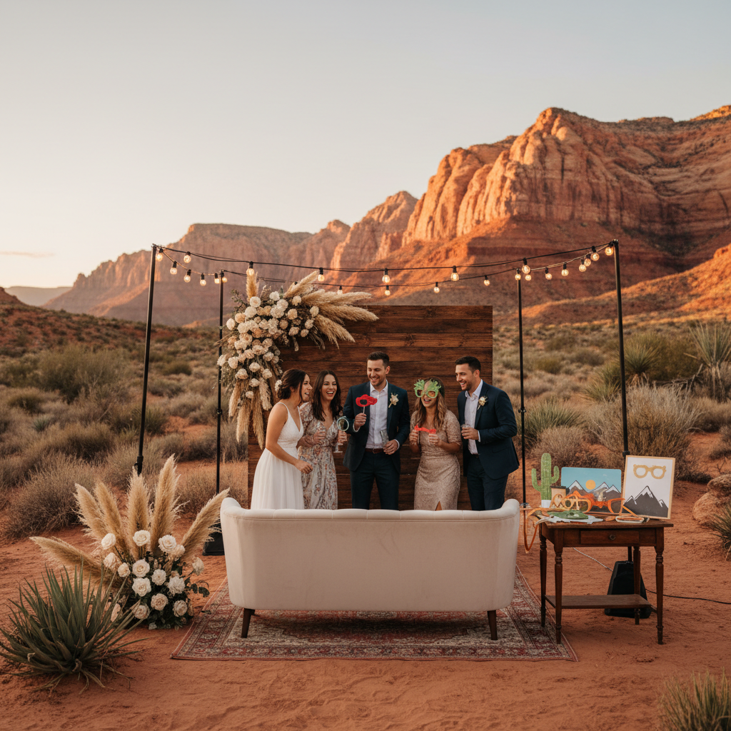 Photo Booth Ideas for Small Intimate Weddings in Utah