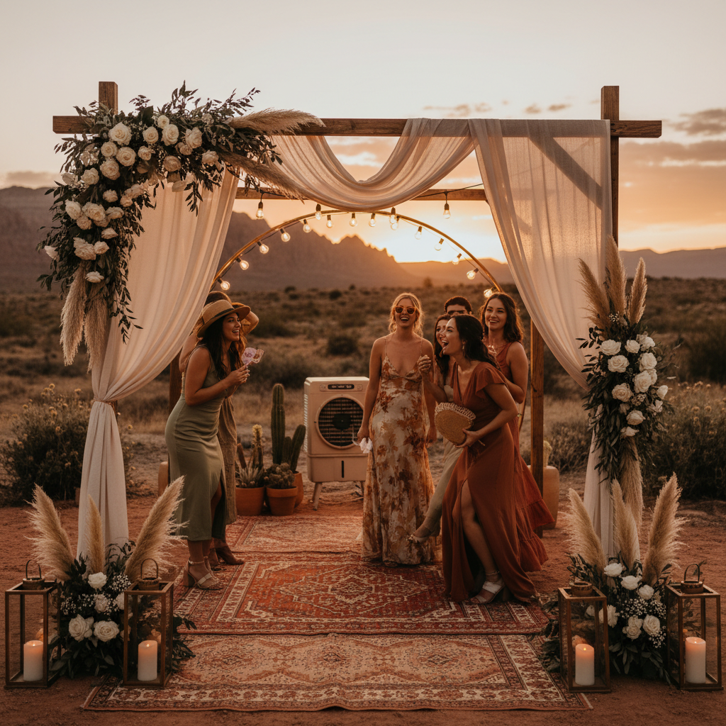 Summer Wedding Photo Booth Tips: Beating the Utah Heat