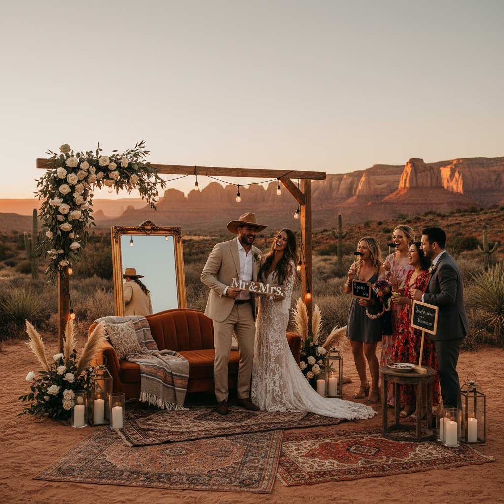 Photo Booth Ideas for Outdoor Utah Wedding Receptions