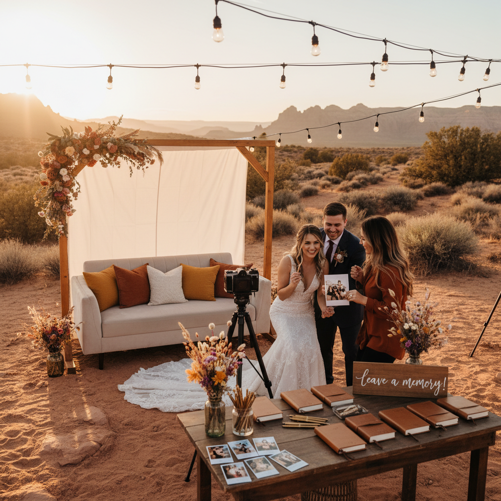 Creative Photo Booth Guest Book Ideas for Utah Weddings