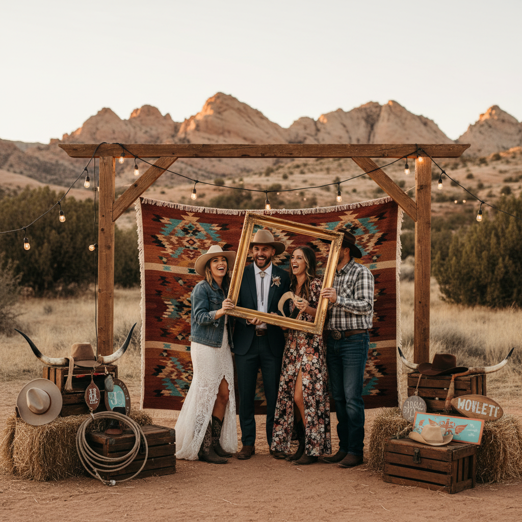 Photo Booth Ideas for a Country Western Themed Wedding