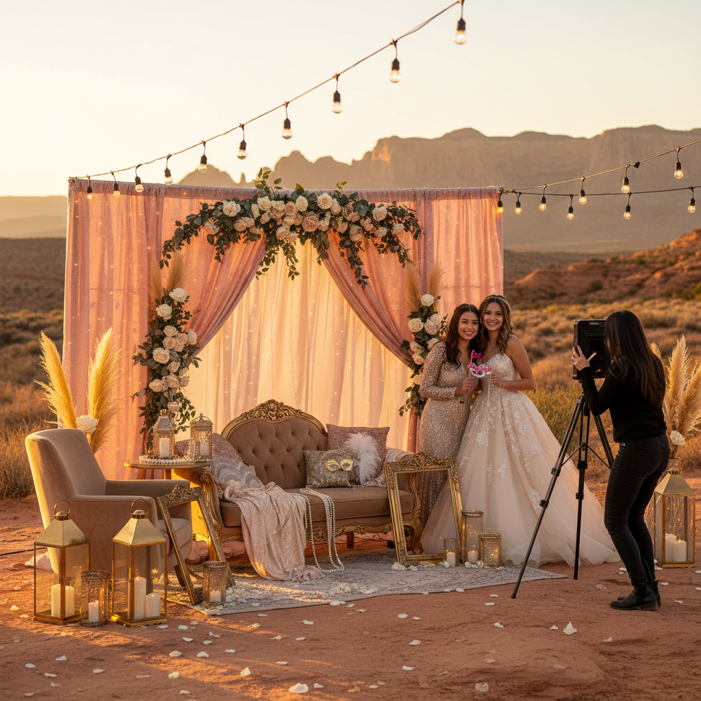 Los Mejores Fondos de Photo Booth para Quinceañeras Elegantes