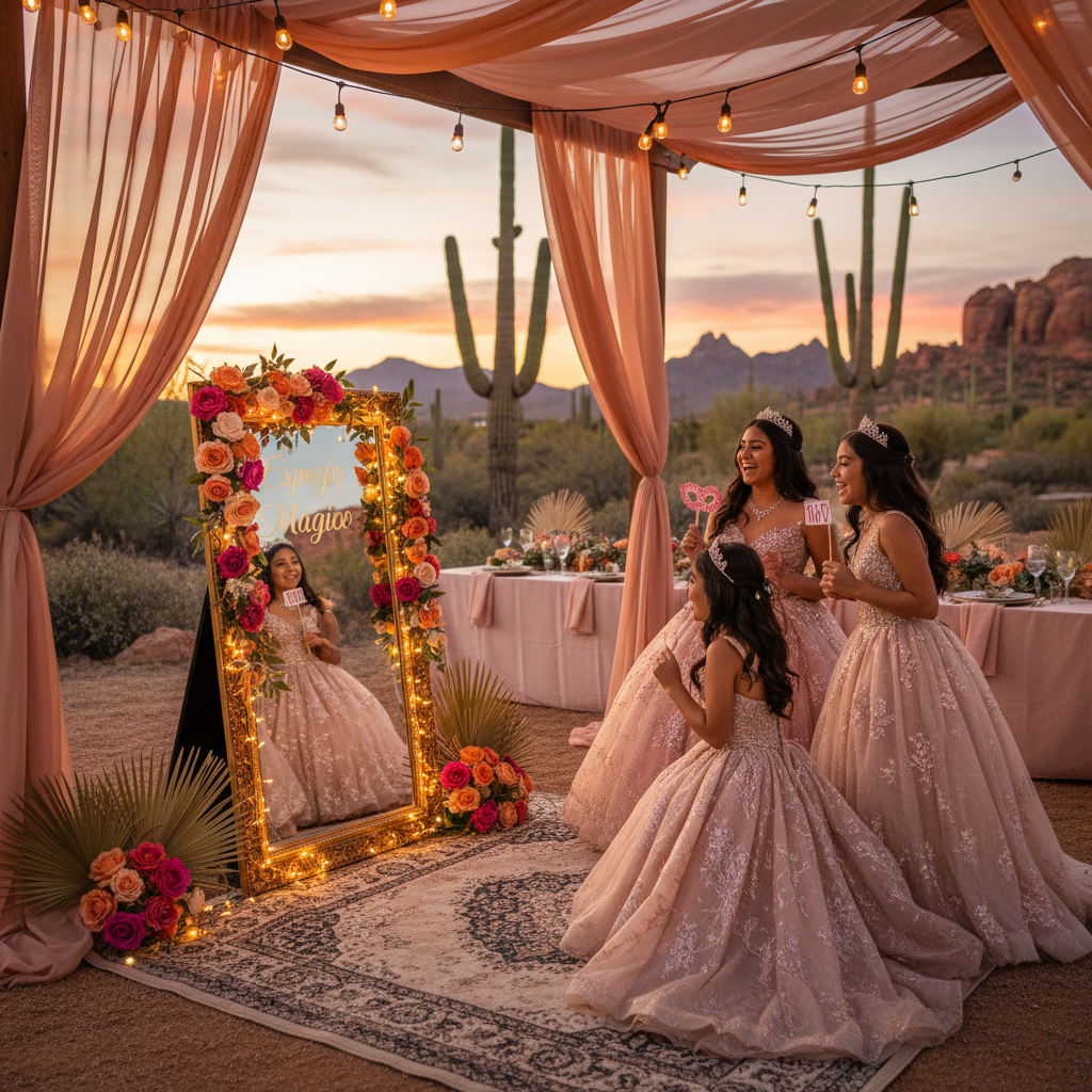 Photo Booth de Espejo para Quinceañeras La Experiencia Premium