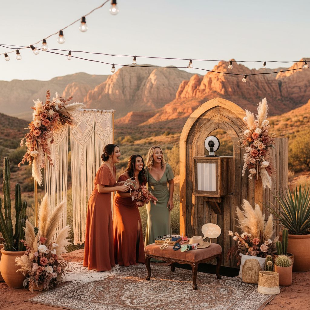 How a Photo Booth Can Double as Wedding Entertainment and Decor