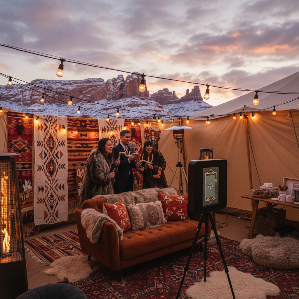 Planning a Winter Wedding Photo Booth in Utah: Cold Weather Tips and Ideas