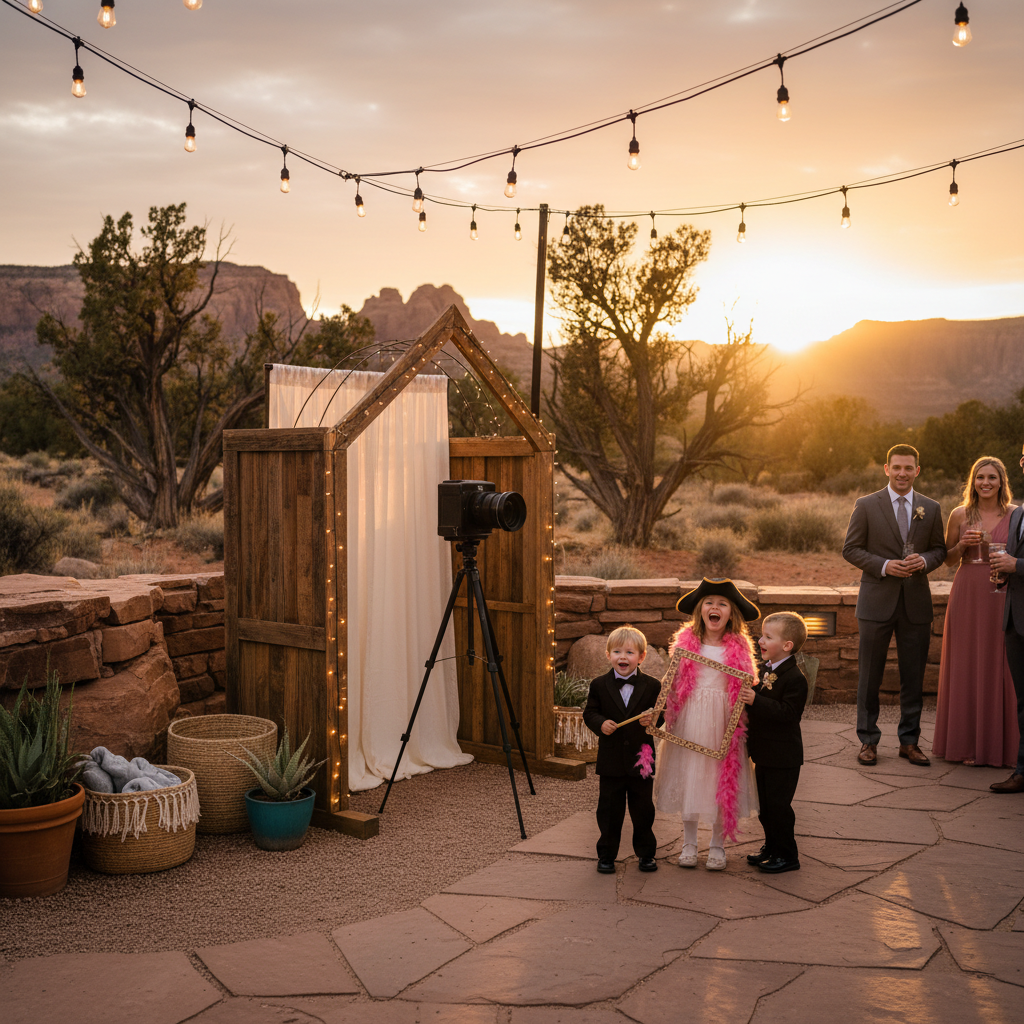 How a Photo Booth Keeps Kids Entertained at Weddings