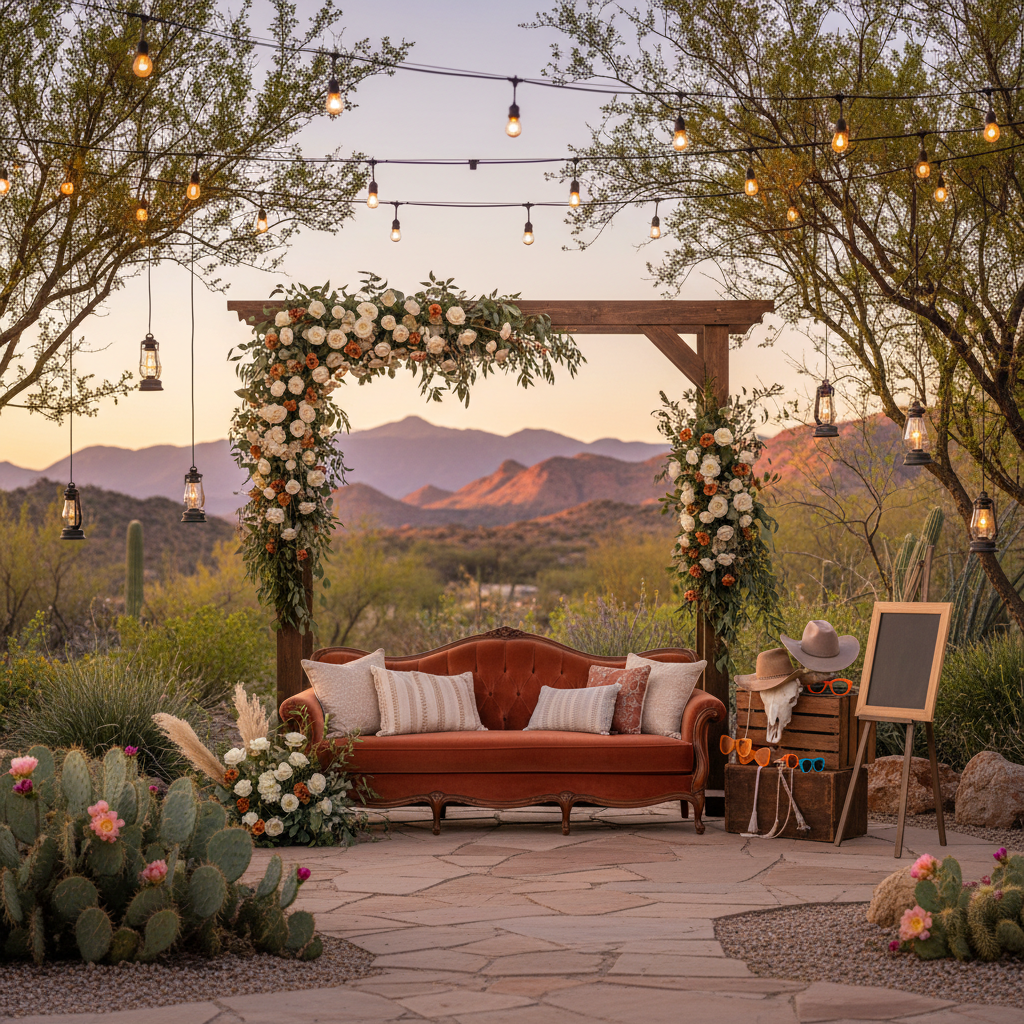 Garden Wedding Photo Booth Inspiration for Utah Spring Events