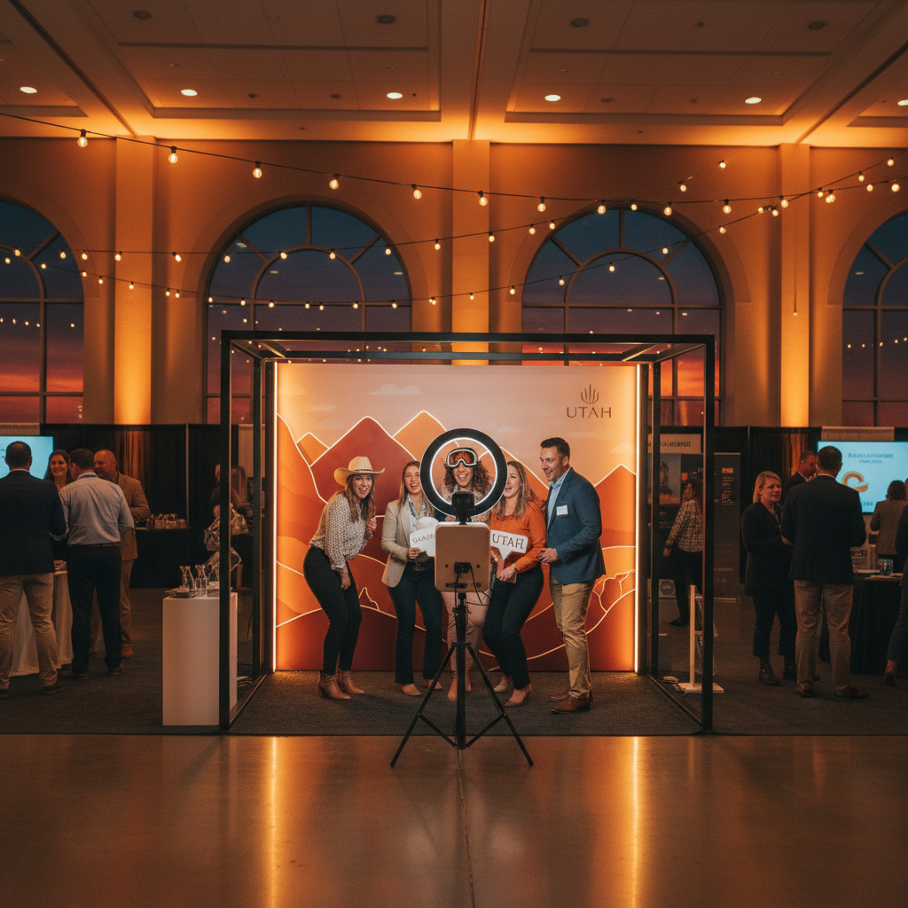 How Photo Booths Help Brands Stand Out at Utah Trade Shows and Expos