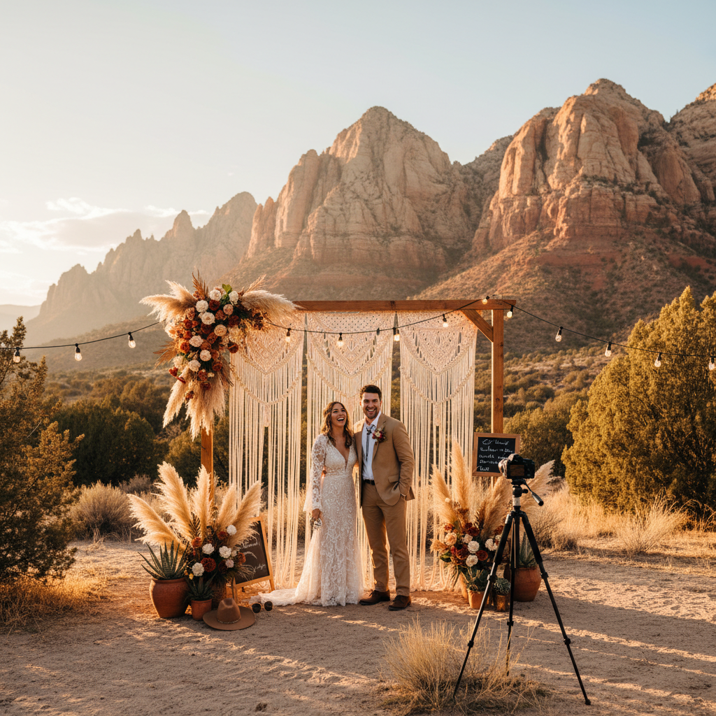 Outdoor Wedding Photo Booth Ideas for Utah Mountain Venues