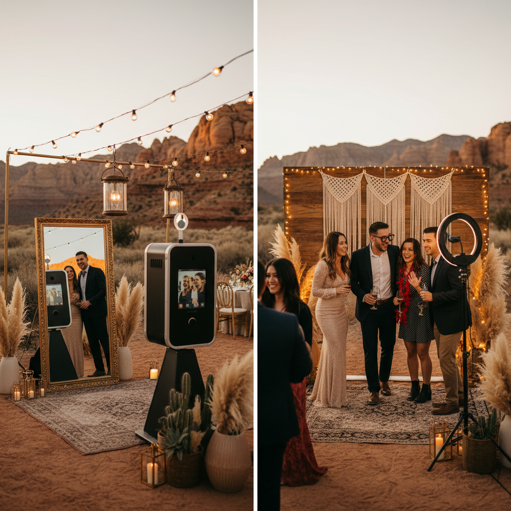 Mirror Booth vs Open Air Booth Complete Comparison Guide 2026