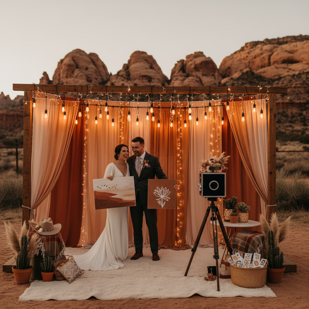 How to Incorporate Your Wedding Colors Into Your Photo Booth