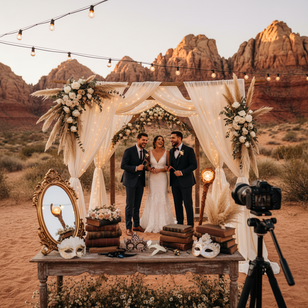 Fairy Tale Wedding Photo Booth Ideas With Whimsical Props