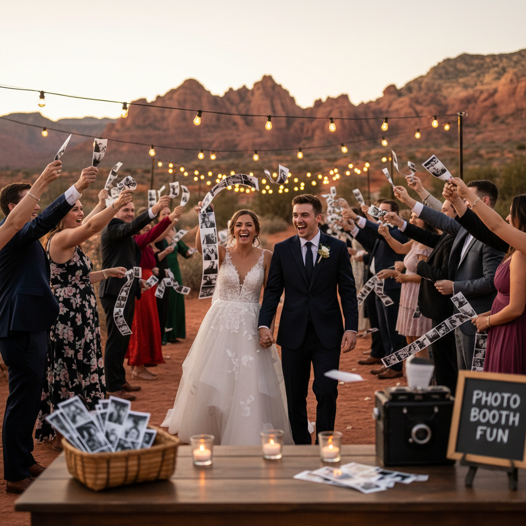 10 Creative Wedding Send-Off Ideas with Photo Booth Strips