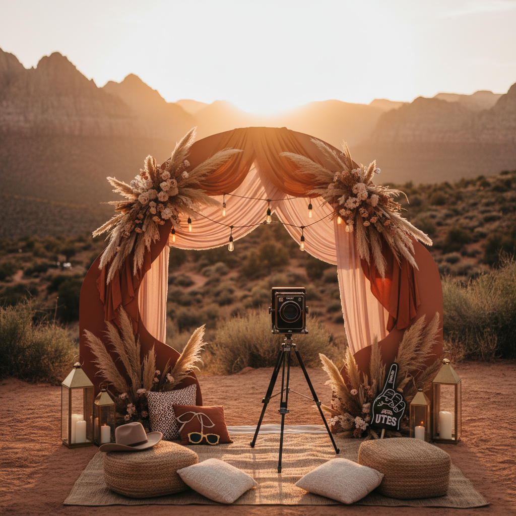 Best Photo Booth Backdrops for Zion, St. George, and Southern Utah Venues